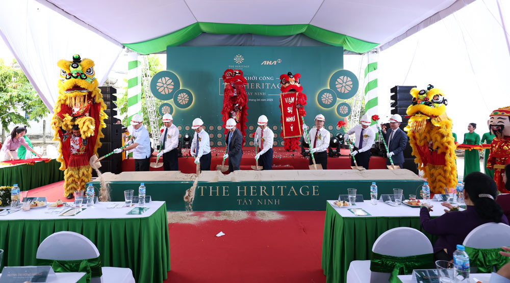 Starting ceremony of the new urban area project in Tay Ninh. Photo: Provided by the enterprise