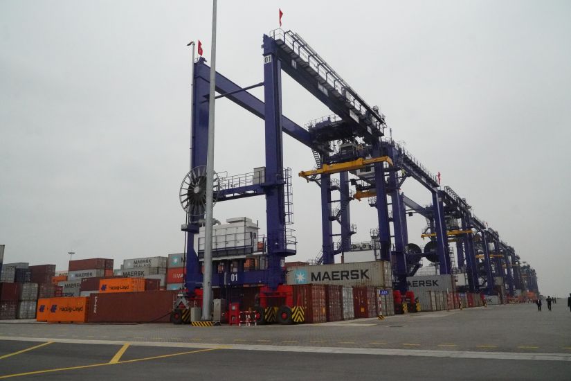 Cảng Container Quốc tế Hateco Hải Phòng. Ảnh: Xuyên Đông