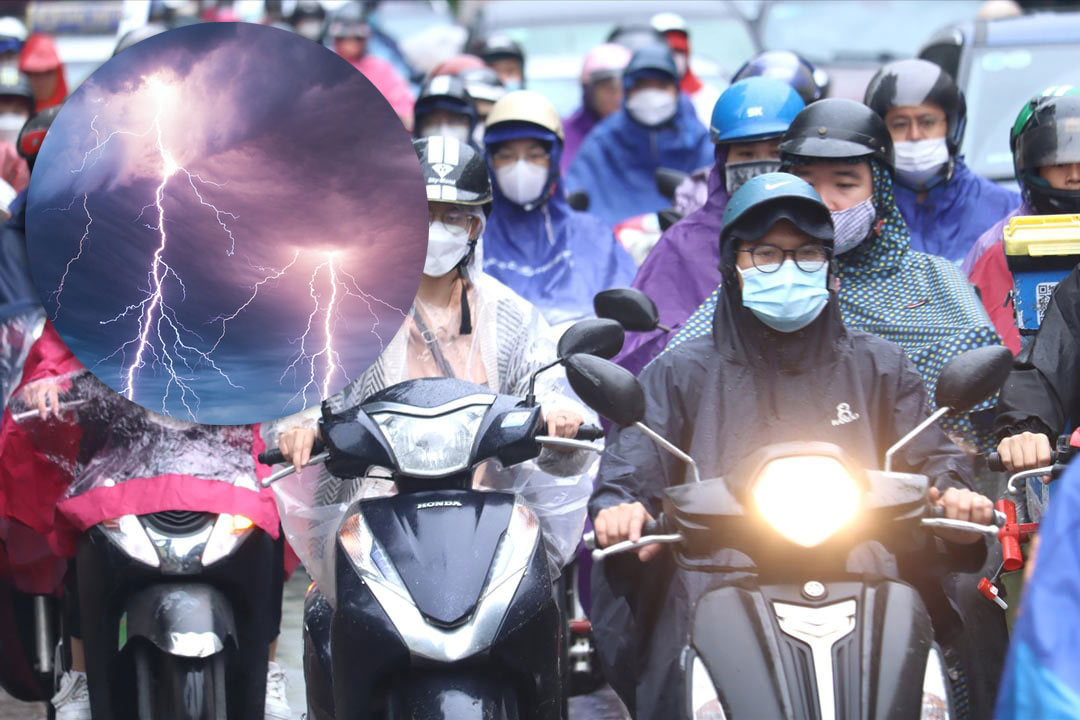 The North is forecast to welcome sudden thunderstorms during the changing seasons. Photo: Vu Linh