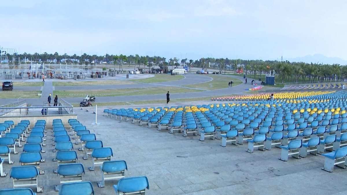 La Plaza del Carnaval del Sol - donde se llevara a cabo el Carnaval de Ha Long 2025. Imagen: Diario de la ciudad de Ha Long