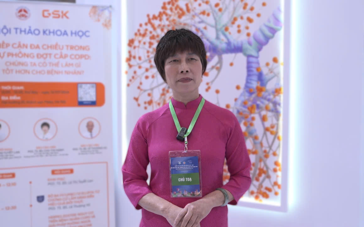 PGS.TS.BS Chu Thi Hanh – Pho Chu tich Hoi Ho hap Viet Nam. Anh: GSK