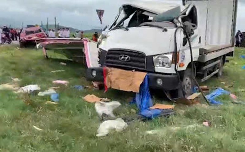 Scene of the accident. Photo: Anh Khang.