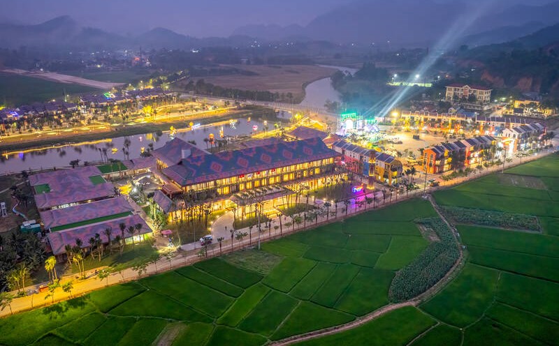Opening of the heritage city of Flamingo Heritage Onsen & Resort. Photo: Viet Bac