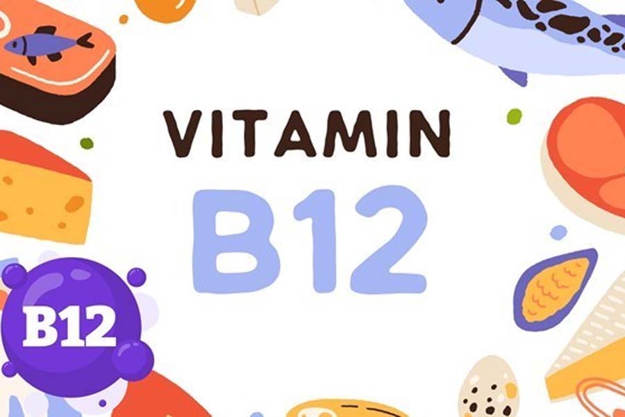 Vitamin B12 is an essential micronutrient, mainly found in animal products such as meat, fish, eggs and milk. Graphics: Huong Son