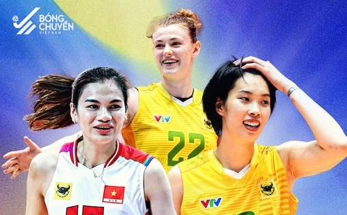 VTV Binh Dinh Long An disputo las semifinales del Campeonato Asiatico de Voleibol de Clubes 2025. Imagen de la VFV