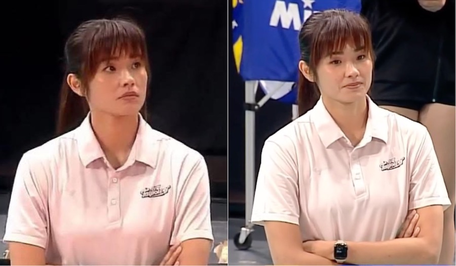 El entrenador Chang Li-yun del club Kaohsiung Taipower en el campeonato asiatico de voleibol. Imagen: cortada de un video