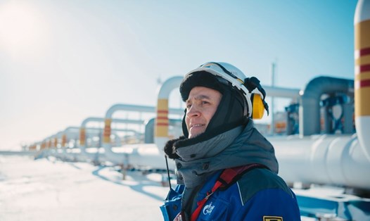 Nhân viên của Gazprom Nga. Ảnh: Gazprom
