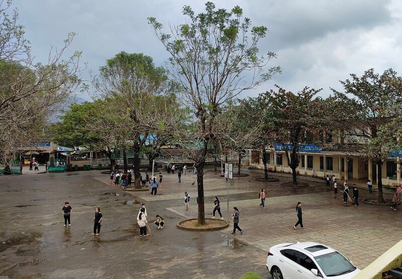 El colegio de la ciudad de Baotou donde se produjo el choque electrico que mato a los niños. Foto: Escuela de la ciudad de Ba Tsu.