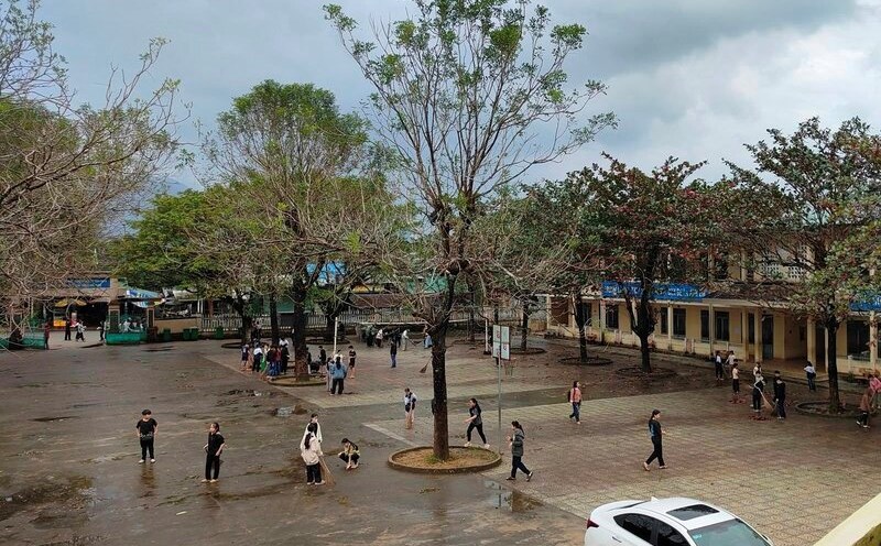 Ba To Town Secondary School where the electrocution occurred, killing the male student. Photo: Ba To Town Secondary School.