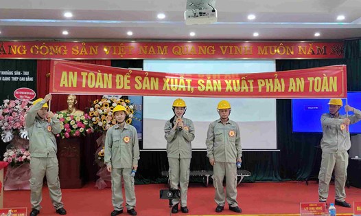 LĐLĐ tỉnh Cao Bằng vừa tổ chức phát động Tháng công nhân - Tháng hành động về ATVSLĐ. Ảnh: Tân Văn