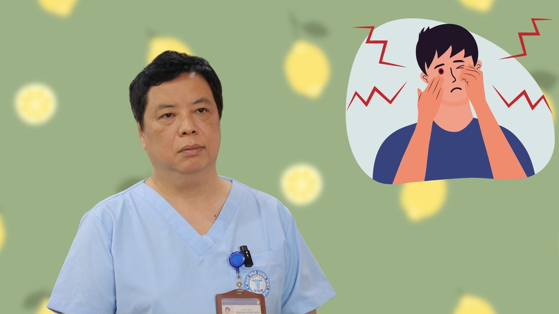 El medico advierte de los riesgos para la salud de un pequeño flujo de agua de limon en los ojos