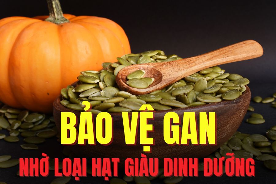 Adding pumpkin seeds to your diet appropriately supports a healthier liver. Graphics: Tra My