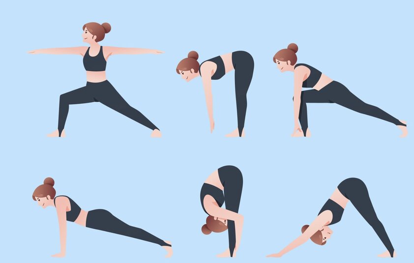Como hacer el ejercicio de perro pajaro. Diseñado por Thuy Duong
