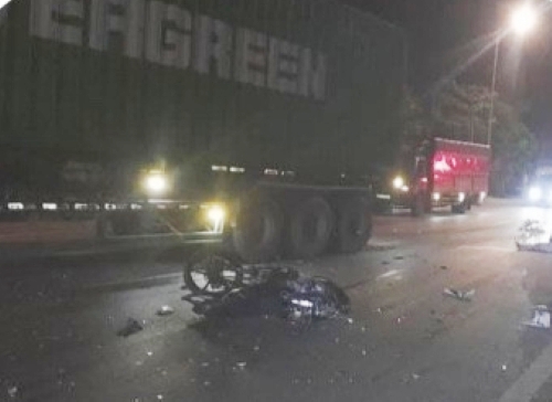 Fue antes del accidente. Foto: Departamento de Seguridad Vial de la ciudad de Haiphong