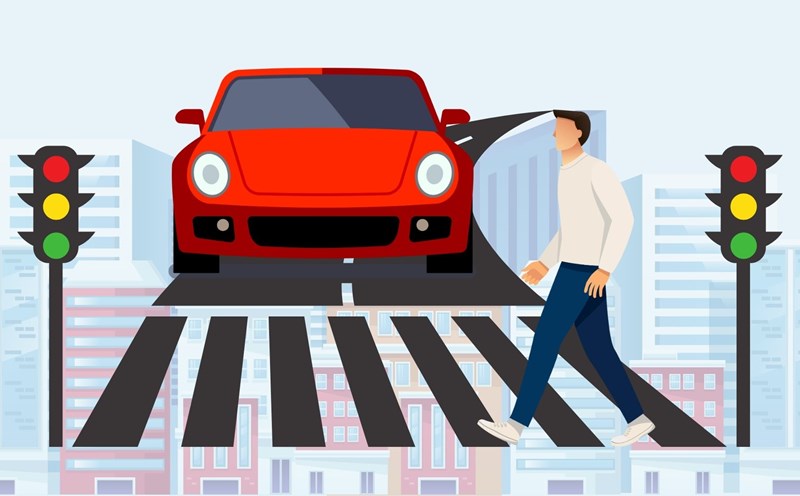 The fine for converting a car to another direction without giving the latest pedestrian priority is the fine. Graphics: Phuong Anh