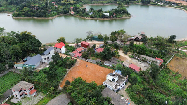 46 lô đất tại Hòa Bình chuẩn bị lên sàn đấu giá. Ảnh: Yên San.