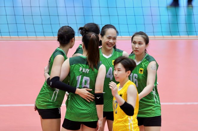 VTV Binh Diem Long An se enfrenta a Zhetysu en la final de la Liga de Campeones de la AVC 2025. Imagen: Sur de China