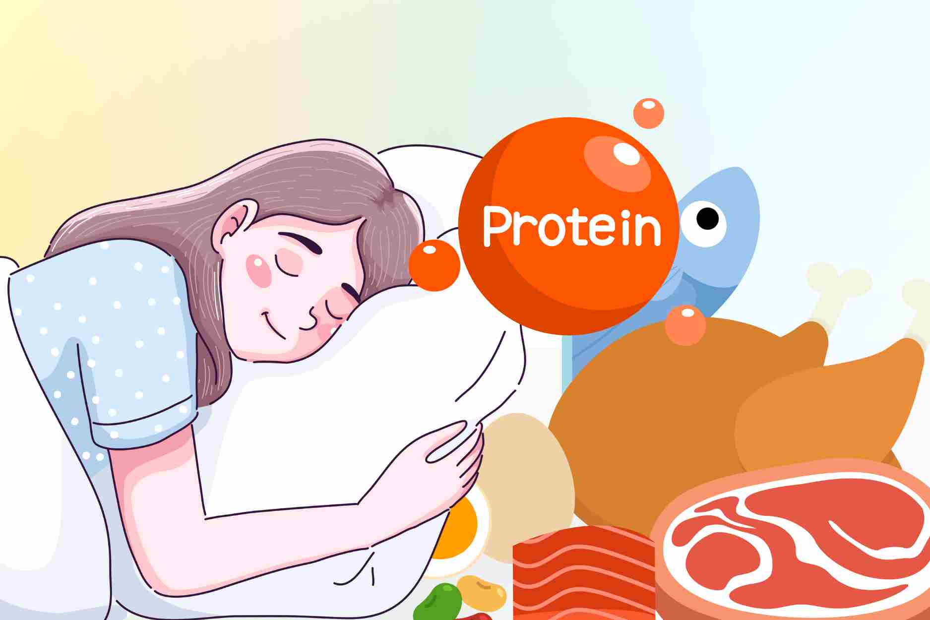 The right time to stop eating sugar and protein before bed to help you sleep better. Graphics: Dinh Dinh
