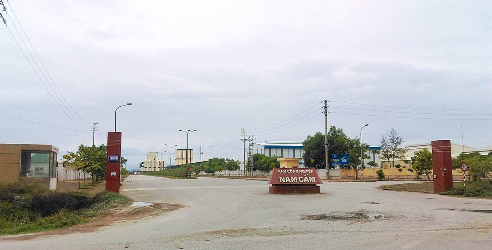 Nam Cam Industrial Park is located in Nghi Loc district, Nghe An province with an area of over 371 hectares. Photo: Hai Dang