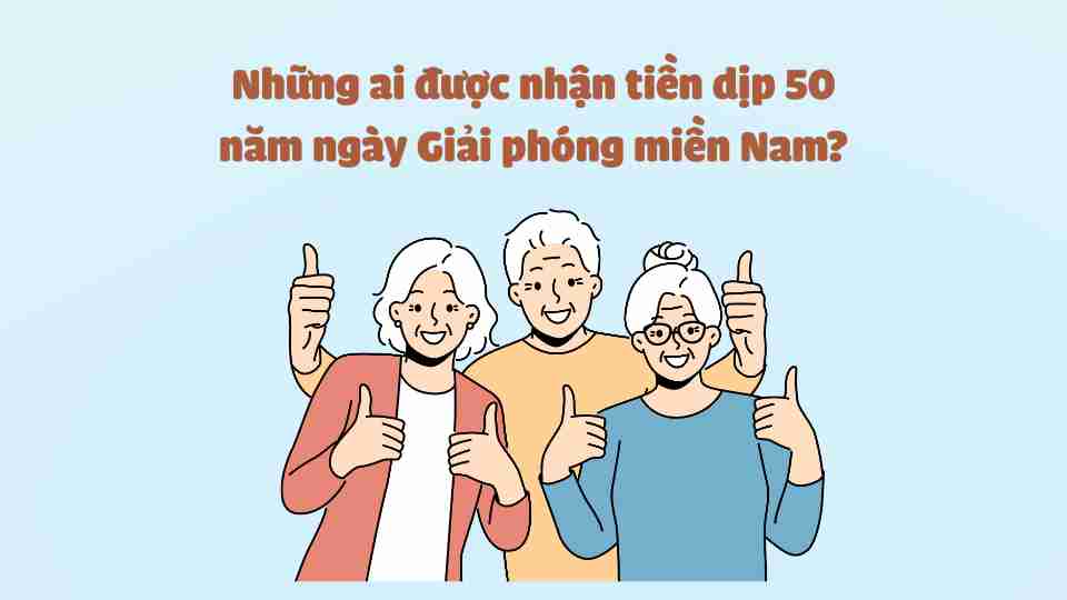 Those who will receive money on the occasion of the 50th anniversary of the Liberation of the South