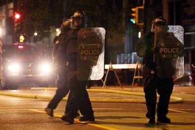La policia canadiense en Vancouver. Imagen de AFP