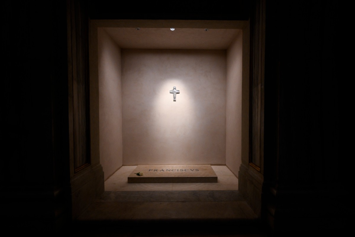 El lugar de descanso del Papa Francisco en el Palacio de la Gran Madre. Imagen de AFP