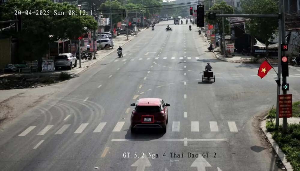 Un vehiculo fue detenido en Baekje. Foto de la Policia de Baekje