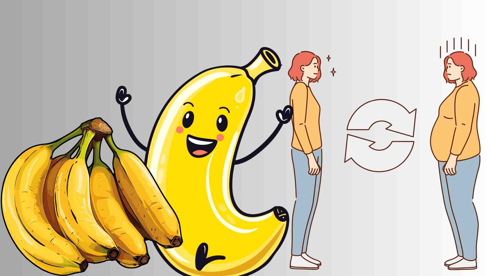 Bananas can help you lose weight thanks to their high fiber content, low calories and ability to curb appetite. Graphic photo: Hoang Loc