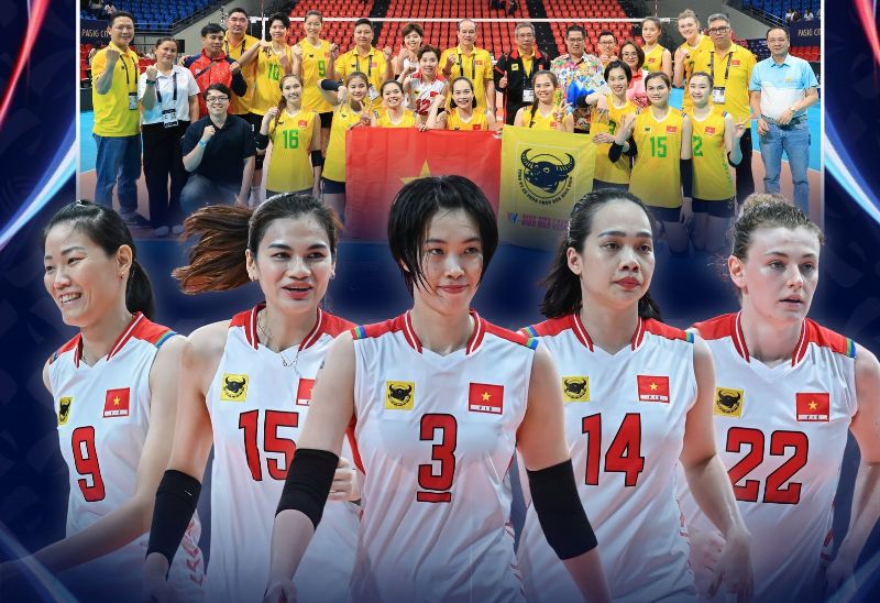 VTV Binh Dien Long An won the runner-up position in the 2025 Asian Women's Club Volleyball Championship. Photo: VTV BDLA