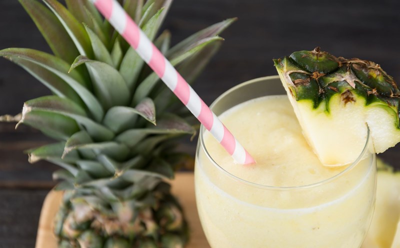 Peppermint ginger smoothie helps detoxify the liver effectively. Photo: HUENG Son