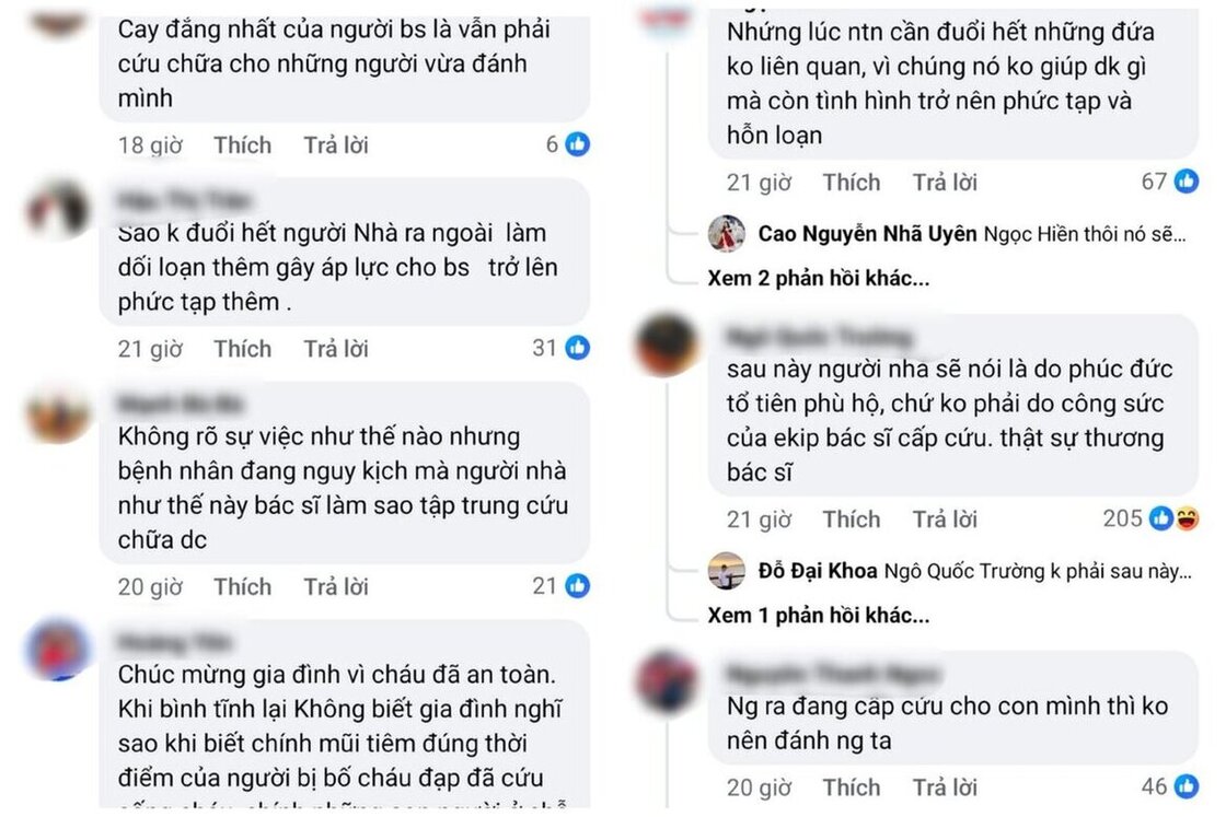 Mot vai trong so rat nhieu binh luan cua nguoi dung mang xa hoi. Anh: MXH.