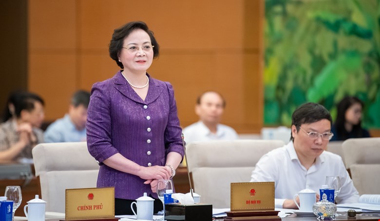 Bo truong Bo Noi vu Pham Thi Thanh Tra. Anh: Quochoi.vn
