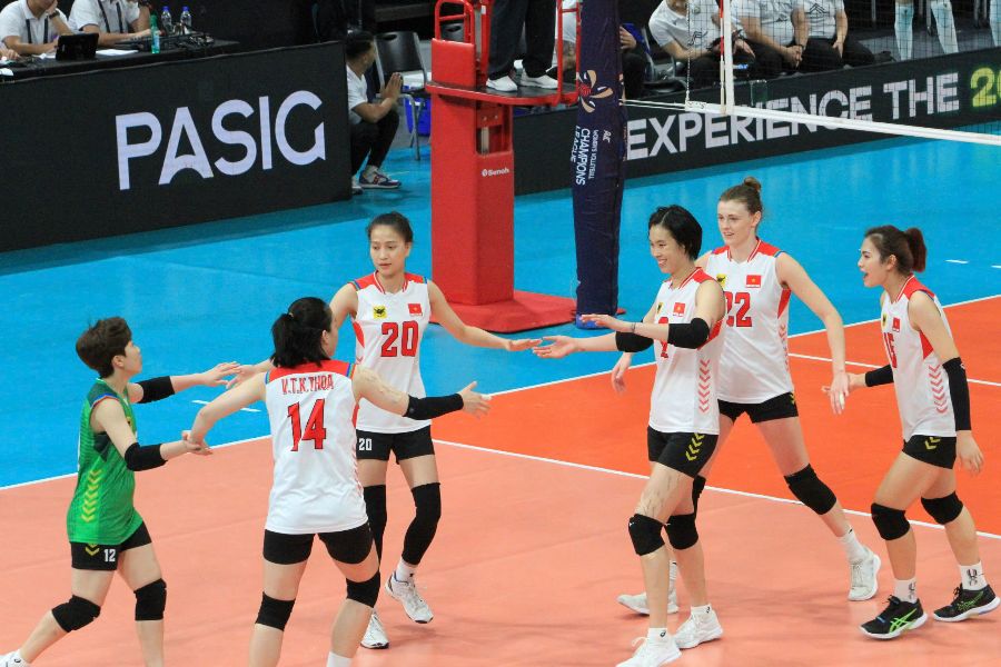 VTV Binh Dien Long An closed the 2025 Asian Women's Club Championship with the runner-up position. Photo: VTV BDLA