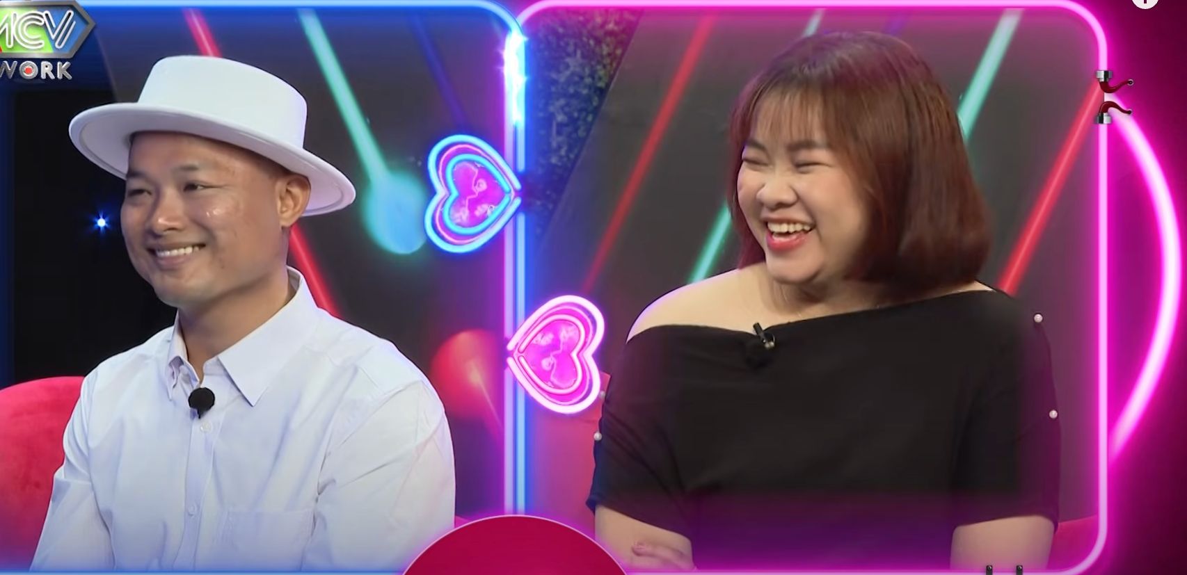 The couple at "You want to date". Photo: MCV Producer.