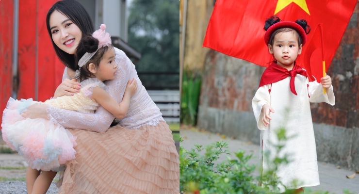 Á hậu Trúc Ny và con gái. Ảnh: Nhân vật cung cấp.