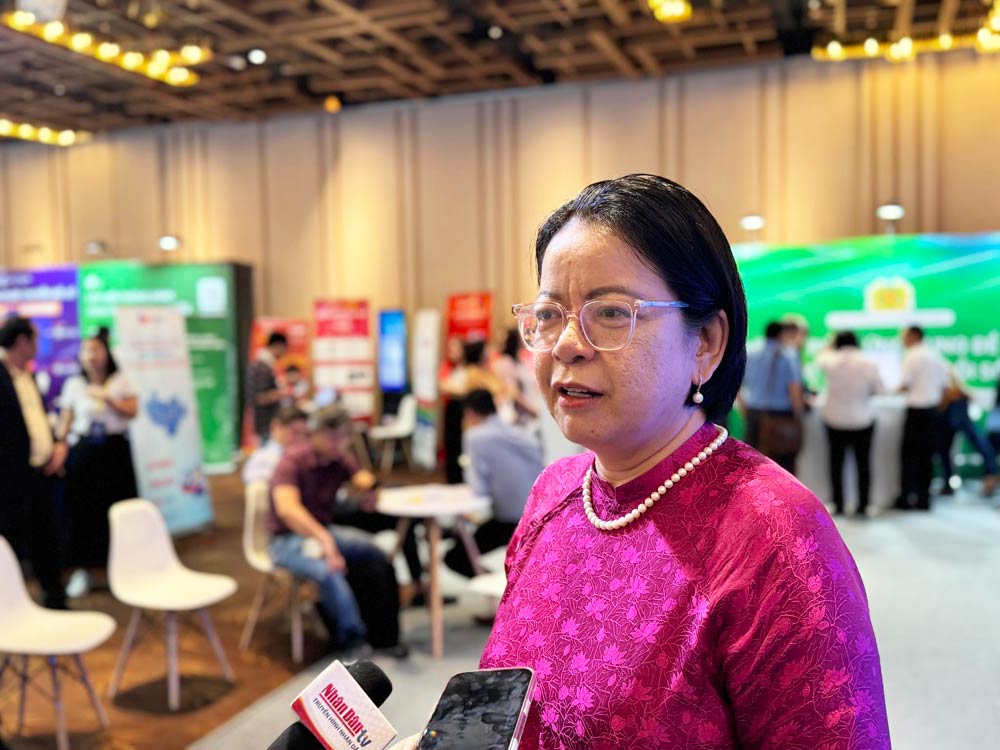 Ba Vo Thi Trung Trinh - Giam doc Trung tam Chuyen doi so TPHCM. Anh: Nguyen