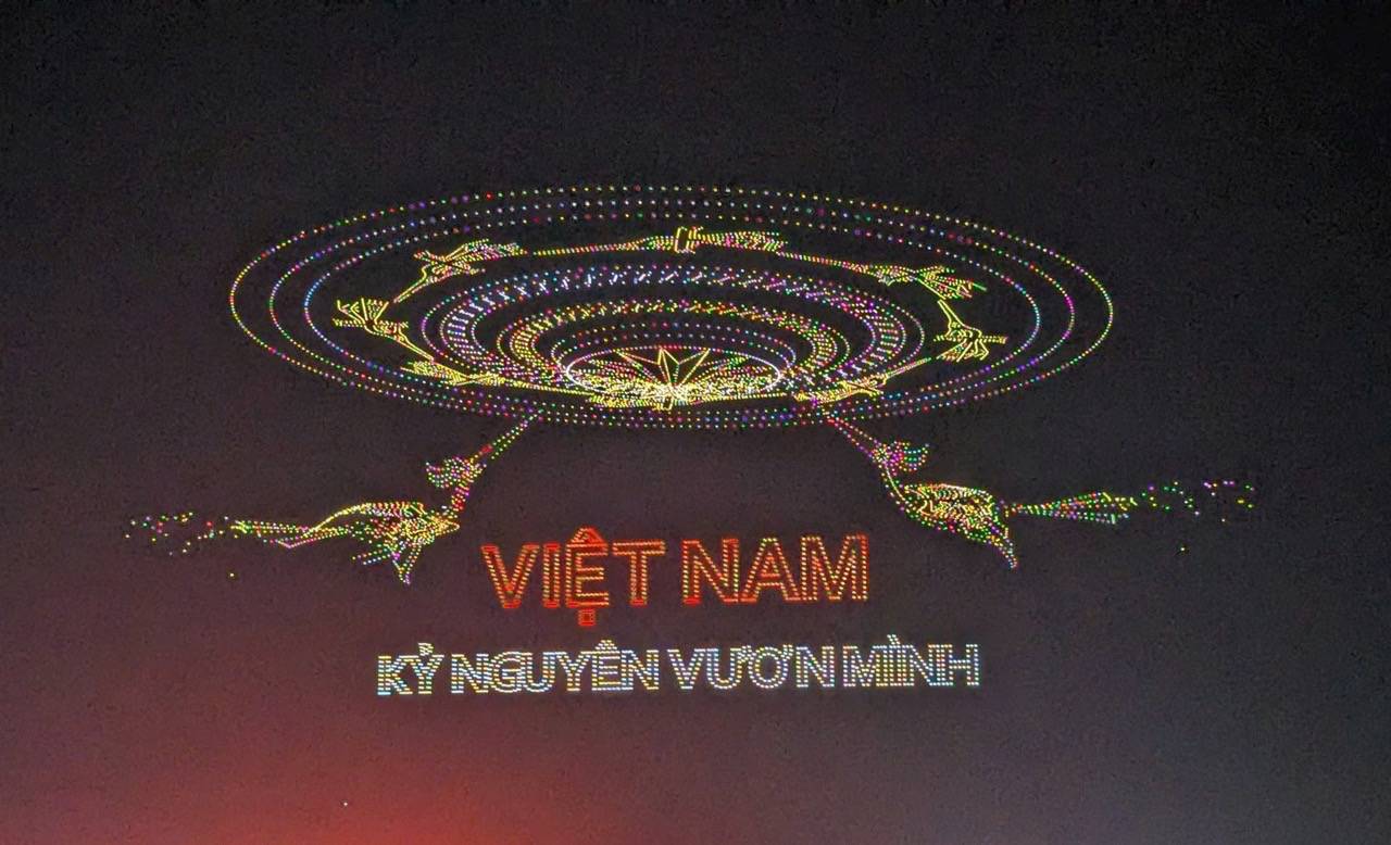 El espectaculo de drones. Foto: El hermano mayor.