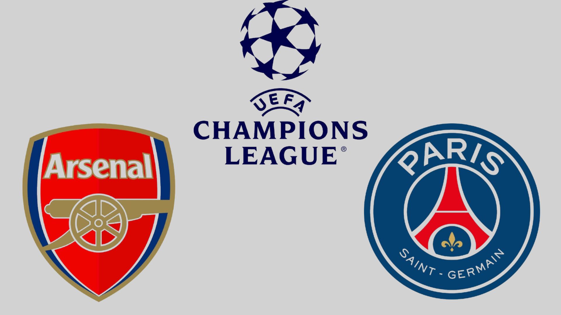 Arsenal se enfrenta al PSG en la Liga de Campeones. Diseñado por Wan An