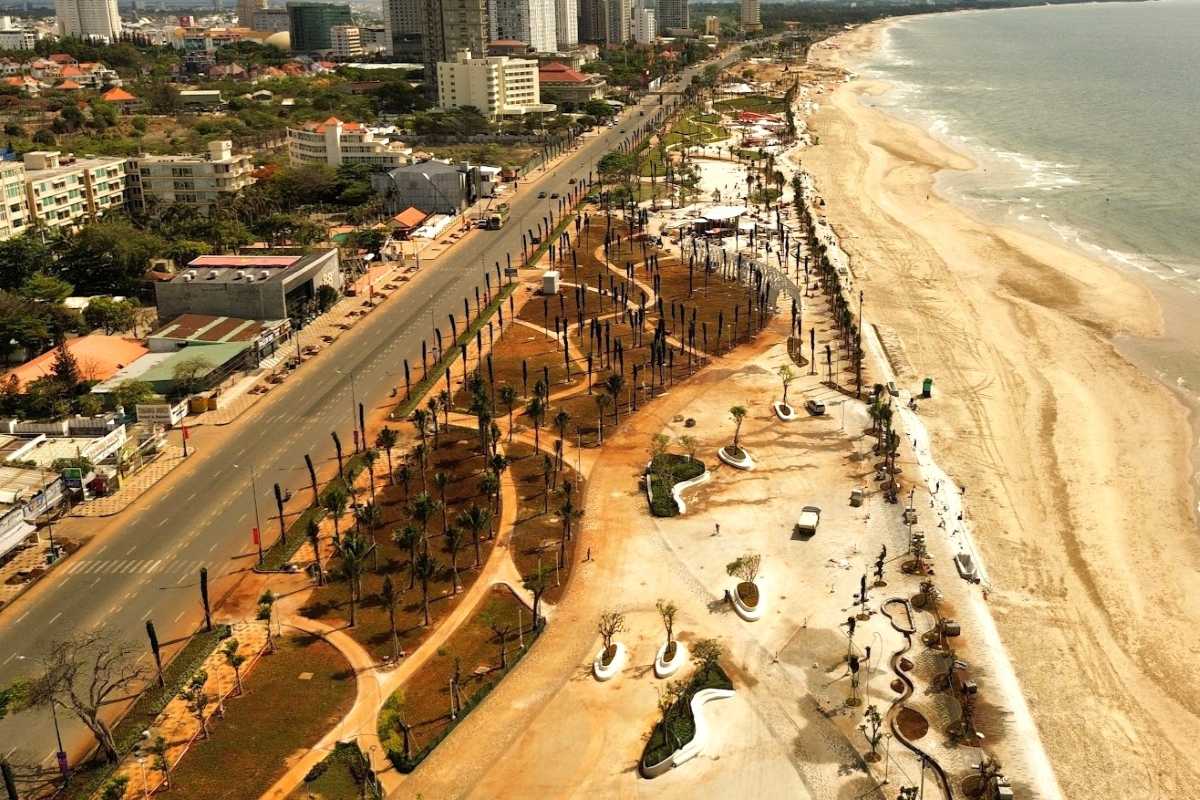 Some areas in Thuy Van Park ( Bai Sau) have been completed, ready to welcome visitors to experience. Photo: Hoang Nhan