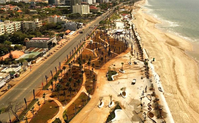 Some areas in Thuy Van Park ( Bai Sau) have been completed, ready to welcome visitors to experience. Photo: Hoang Nhan