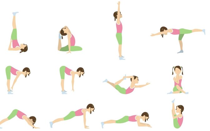 Exercises to replace leg cline movements. Graphics: Thuy Duong