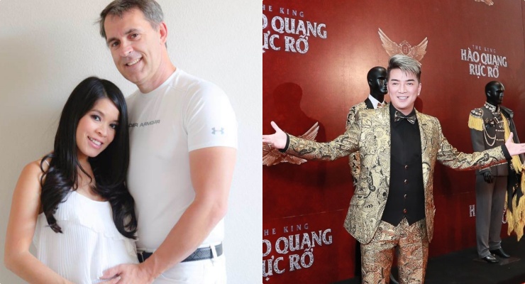 Dam Vinh Hung and singer Bich Tuyen and her husband. Photo: The group of brilliant photosphere films, provided by the character.