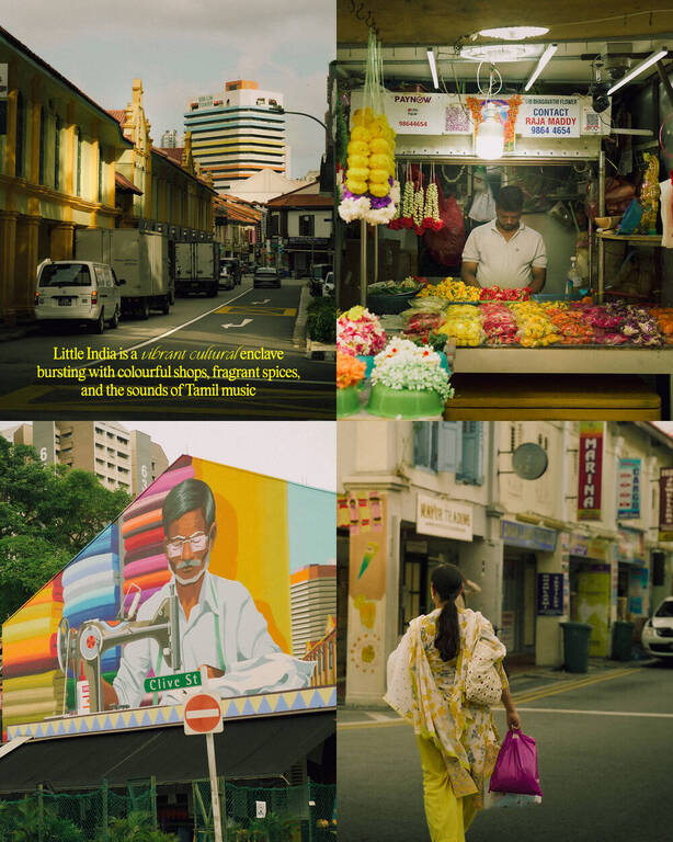 Little India la mot trong nhung khu pho mang dam dau an van hoa va lich su tai Singapore. Duoc xem la trung tam giao thuong nhon nhip cua cong dong nguoi chau Au vao nhung nam 1840, khu vuc nay tung co ten goi la Serangoon. Theo thoi gian, khi nhung nguoi dan An Do dau tien dat chan den day de sinh song va lap nghiep, khu pho dan khoac len minh ban sac moi. Ngay nay, Little India da tro thanh khu dinh cu cua cong dong nguoi An, thuong xuyen to chuc nhung su kien, le hoi van hoa soi dong, thu hut ca nguoi dan dia phuong va du khach quoc te. Anh: Sapu