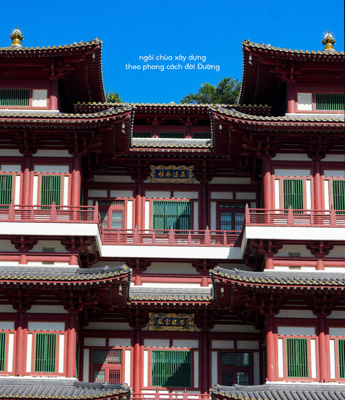 Chua Rang Phat (Buddha Tooth Relic Temple) la mot trong nhung cong trinh kien truc Phat giao quan trong nhat cua Dao quoc, voi tong kinh phi dau tu len den hang chuc trieu USD. Ten cua cong trinh ton giao xuat phat tu viec xa li rang Phat duoc gin giu trong bao thap khong lo nang 3.500 kg dat tai day. Anh: O Dau Cung Chup
