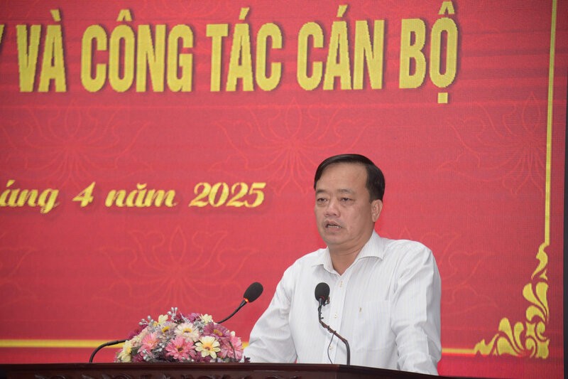 Pho Bi thu Tinh uy Bac Lieu Huynh Quoc Viet de nghi sau hop nhat can doan ket, vuot qua kho khan de hoan thanh nhiem vu. Anh: Nhat Ho
