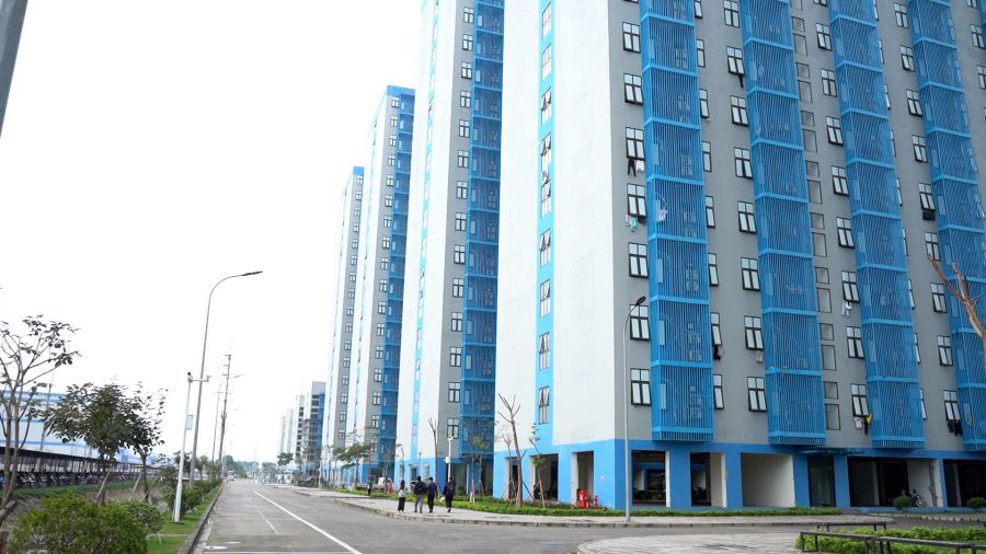 El complejo de viviendas sociales de la Casa Imperial (TP Bac Giang). Imagen de la pagina web de la Universidad de Hong Kong