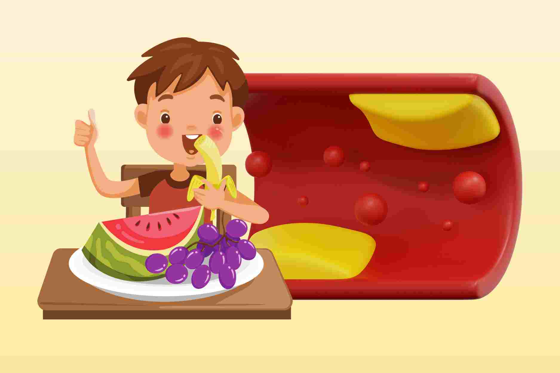 La forma en que el consumo de fruta ayuda a los que tienen grasa en la sangre a controlar su indice de eficacia