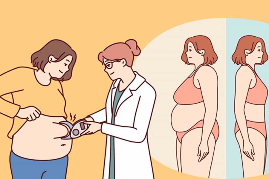 Un nuevo estudio revela que un tipo particular de celulas adiposas hace que el cuerpo se acumule mas grasa en el abdomen despues de la mediana edad. Diseñado por: