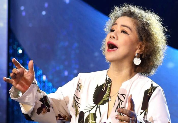 People's Artist Thanh Hoa is the one who lived on the day of national reunification, April 30, 1975 . Photo: Character provided