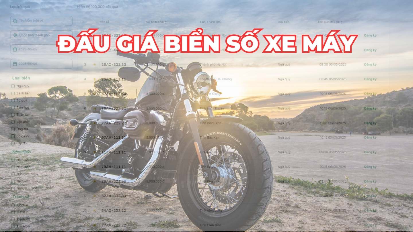 Hay 14 placas de las motocicletas de madera preciosas en las subastas del 5 al 6 de mayo